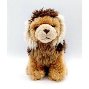 WWF World Wildlife Foundation Lion Plush Toy 7" Stuffed Animal